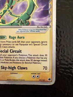 Rayquaza ex (Delta Species) 97/101 Dragon Frontiers Holo DMG Pokemon TCG - Image 5