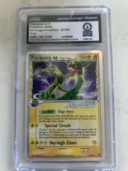 Guinness World Record Rayquaza ex (Delta Species) 97/101 Dragon Frontiers Holo - Image 1