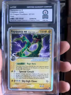Guinness World Record Rayquaza ex (Delta Species) 97/101 Dragon Frontiers Holo - Image 2