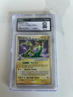 Guinness World Record Rayquaza ex (Delta Species) 97/101 Dragon Frontiers Holo - Image 3