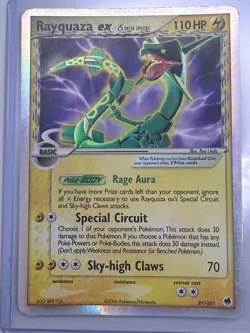 Rayquaza ex (Delta Species) 97/101 Dragon Frontiers Holo (LP) - Image 1