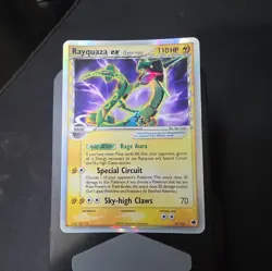 NEAR MINT Rayquaza ex (Delta Species) 97/101 Dragon Frontiers Holo - Image 1