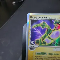 NEAR MINT Rayquaza ex (Delta Species) 97/101 Dragon Frontiers Holo - Image 5