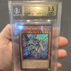 Konami YuGiOh Blue-Eyes Abyss Dragon Rarity Coll Secret Rare Beckett 9.5 - Image 1