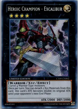 Yu-Gi-Oh! TCG Heroic Champion - Excalibur CT09-EN002 Secret Rare NM - Image 1