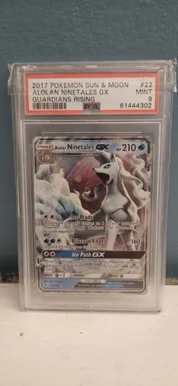 Pokemon TCG 2017 Alolan Ninetales GX 22/145 PSA 9 Sun And Moon - Image 1