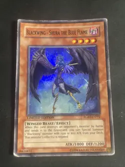 Blackwing Shura the Blue Flame RGBT-ENPP2 Super Rare Limited Edition hp dmg - Image 1