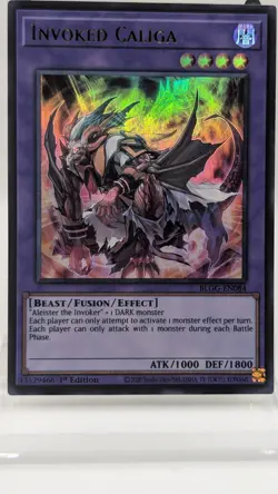 Invoked Caliga BLGG-EN084 Ultra Rare 1st Edition Euro Print NM Yugioh - Image 1
