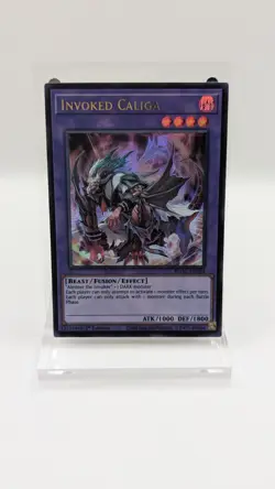 Invoked Caliga BLGG-EN084 Ultra Rare 1st Edition Euro Print NM Yugioh - Image 3