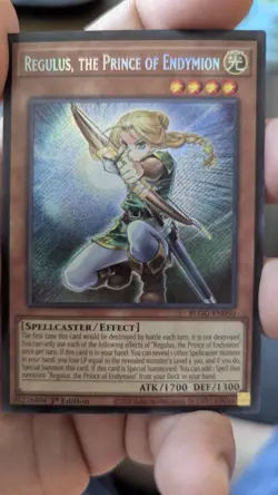 Konami Yu-Gi-Oh! Regulus, the Prince of Endymion BLGG-EN050 Secret Rare 1st - Image 3
