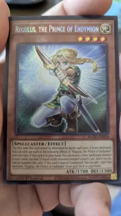 Konami Yu-Gi-Oh! Regulus, the Prince of Endymion BLGG-EN050 Secret Rare 1st - Image 4