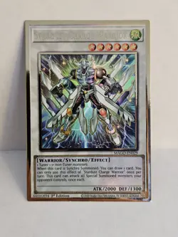 Yugioh Stardust Charge Warrior MAGO-EN029 Gold Rare 1st Ed NM - Image 1