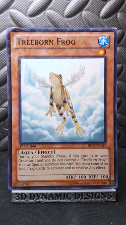 | Yugioh Treeborn Frog BP02-EN043 1st Edition Mosaic Rare LP/MP 🔥 | - Image 1