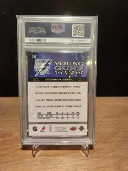 2008 UPPER DECK #245 STEVEN STAMKOS YOUNG GUNS PSA 10 GEM MINT - Image 2