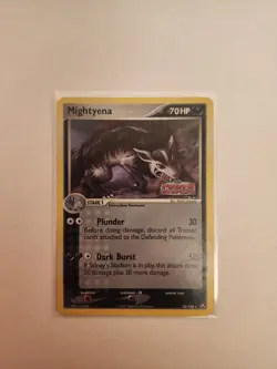 Mightyena 18/108 STAMPED Cosmos Holo Rare EX Power Keepers Pokemon Card 2007 LP - Image 1