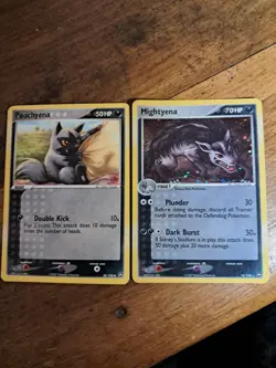 Pokemon Mightyena EX Power Keepers Holo Card 18/108 Rare (Plus Poochyena 58/108) - Image 1