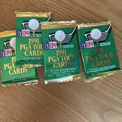 1991 Pro Set PGA Tour Cards Lot Of 4 Sealed Packs - Image 1