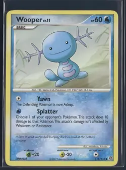 Wooper 118/132 Common Secret Wonders Pokemon Lightly Played - Image 1