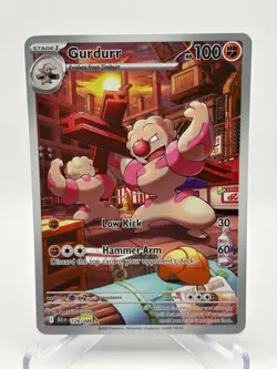 Pokemon TCG Black Bolt - Gurdurr 126/086 Art Rare NM - Image 1