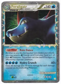 Pokemon TCG Feraligatr 108/123 Prime Rare HeartGold & SoulSilver Holo HP - Image 1
