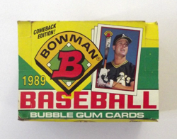 1989 Bowman Baseball Wax Box 36 Factory Sealed Packs Poss. Griffey,Smoltz RC's - Image 1