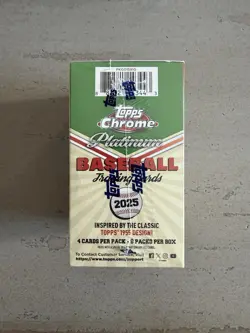 2025 TOPPS CHROME PLATINUM BASEBALL VALUE BLASTER BOX MLB Brand New Sealed - Image 3