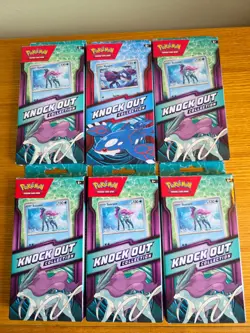 6x Pokemon TCG- Knock Out Collection -Suicune (5) & Kyogre (1) - FACTORY SEALED! - Image 1