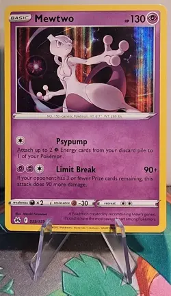 Mewtwo - 059/159 - Holo Rare NM, English Pokemon Crown Zenith - Image 1