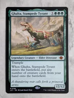 Ghalta, Stampede Tyrant | MTG LCI | Mythic Elder Dinosaur EDH Trample | NEW NM - Image 1