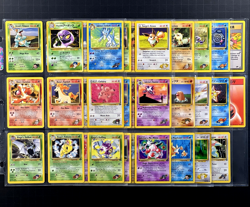 2000 Pokemon GYM CHALLENGE SET Unlimited Edition NON HOLO Cards Lot RARE + WotC - Image 1