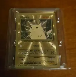 Pokemon Celebrations #58/102 Pikachu Gold Metal Ultra Premium Promo Sealed - Image 2