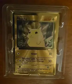 Pokemon Celebrations #58/102 Pikachu Gold Metal Ultra Premium Promo Sealed - Image 4