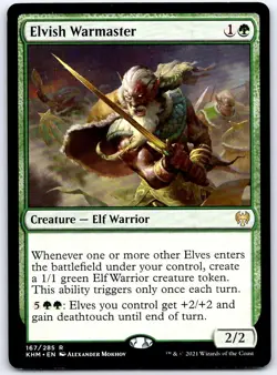 Elvish Warmaster 167 R Kaldheim MTG LP - Image 1