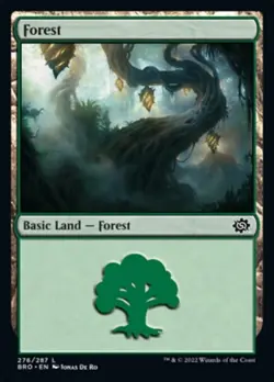Forest (276) x1 1x FOIL The Brothers' War NM MTG - Image 1