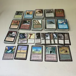 VTG Magic the Gathering 400 Cards Bulk Mixed Lot, C & U Only, Mid 90s - 2000s - Image 2