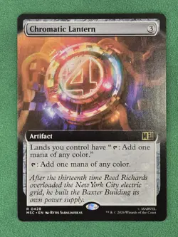 MTG Chromatic Lantern (Extended Art) Regular - Commander: Marvel Super Heroes - Image 3