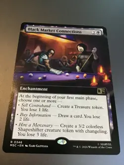MTG Marvel Super Heroes #0346 Black Market Connections Extended Art - Image 1