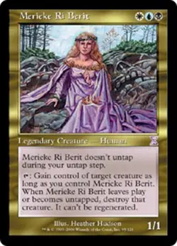 MTG Magic the Gathering Rare Merieke Ri Berit Time Spiral Timeshifted NM - Image 1