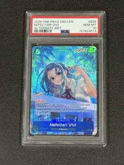 Nefeltari Vivi (024) (Alternate Art) EB03-One Piece Heroines Edition PSA 10 - Image 1
