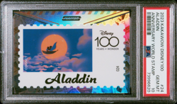 Aladdin 2023 Kakawow Disney 100 Years #24 Silver Anniversary World Stamp PSA 10 - Image 1