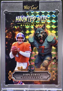2025 Wild Card Haunted Hits Monster Hunt Jersey Edition John Elway 1/1 - Image 1
