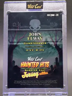 2025 Wild Card Haunted Hits Monster Hunt Jersey Edition John Elway 1/1 - Image 2