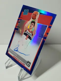 🔥2020-21 Donruss OPTIC "DENI AVDIJA" /49 BLUE ON CARD AUTO Rookie 159 WIZARDS🔥 - Image 3