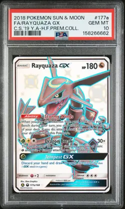 Rayquaza GX 177A/168 Alternate Art Holo PSA 10 - Image 1