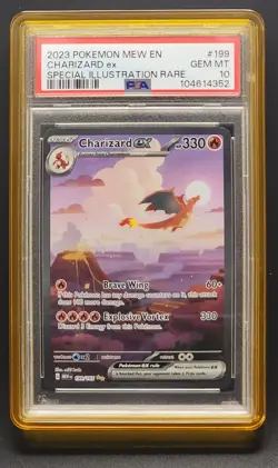 Pokemon Charizard ex 151 Special Illustration Rare #199 PSA 10 Gem Mint - Image 1