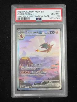 Pokemon Charizard ex 151 Special Illustration Rare #199 PSA 10 Gem Mint; See Pic - Image 1