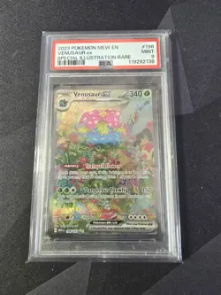 Pokemon TCG Venusaur EX Scarlet & Violet 151 Card Sir 198/165 PSA 9 English UK📈 - Image 1