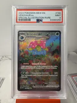 Pokemon TCG Venusaur EX Scarlet & Violet 151 Card Sir 198/165 PSA 9 English UK📈 - Image 1