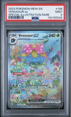 Pokemon TCG - Venusaur EX 198/165 Scarlet & Violet 151 SIR - PSA 9 Mint - Image 1