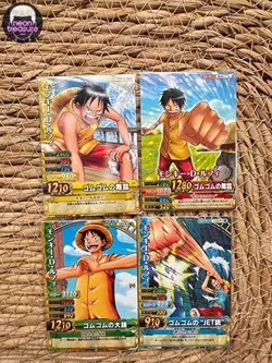 One Piece Bandai Berry Match Monkey D. Luffy Set Japanese Vintage Very Rare Card - Image 1